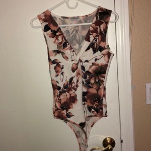 Floral Body Suit NWOT